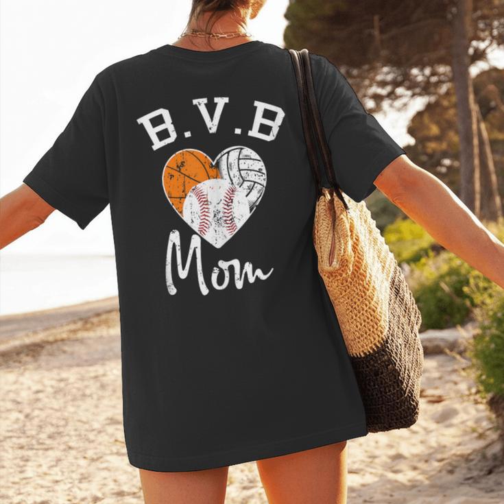 Basketball Volleyball Baseball Mom For Women Women's T-Shirt Back Print