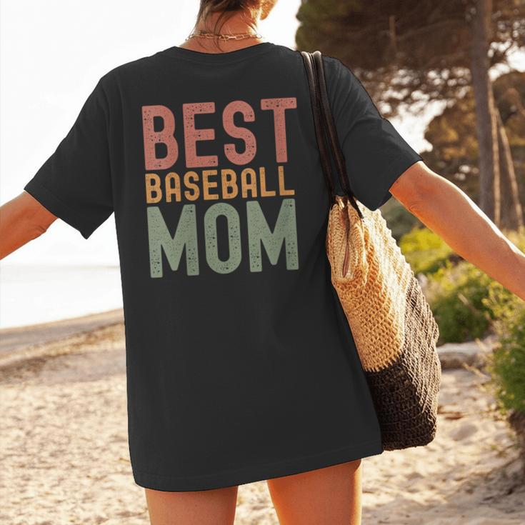 Best Baseball Mom Sports Cute Moms Day Women's T-Shirt Back Print Best Baseball Mom Sports Cute Moms Day Women's T-Shirt Back Print