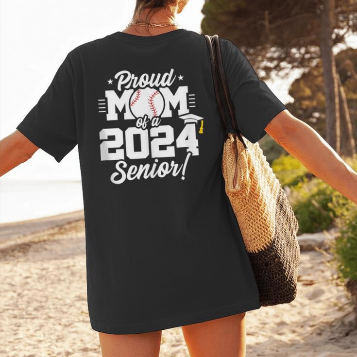 Class Of 2024 Senior Year Baseball Mom Senior 2024 Women's T-Shirt Back Print