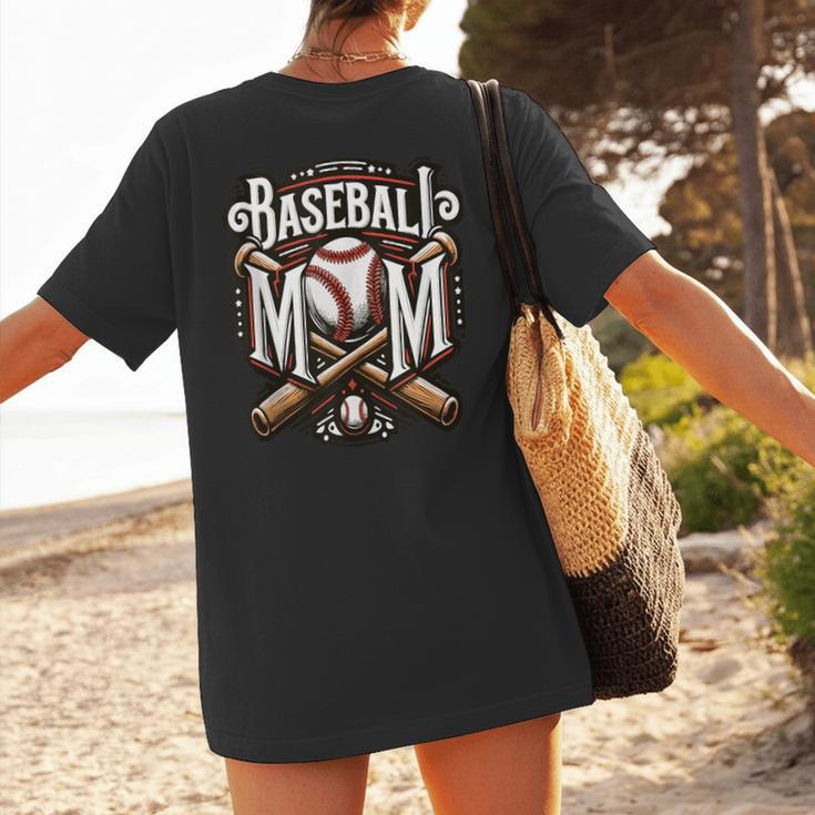 Home Run Baseball Mom Women's T-Shirt Back Print
