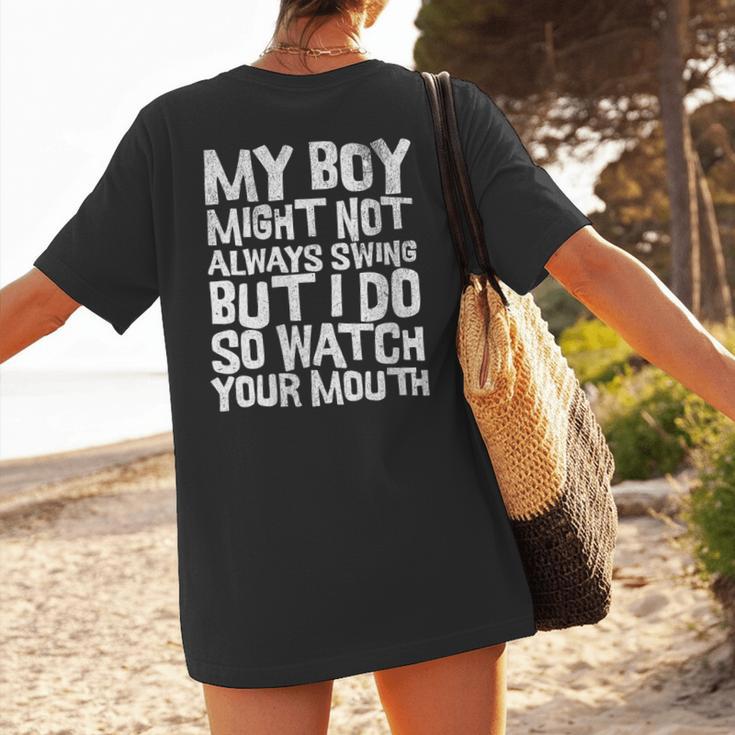 Proud Sassy Baseball Mom Women's T-Shirt Back Print