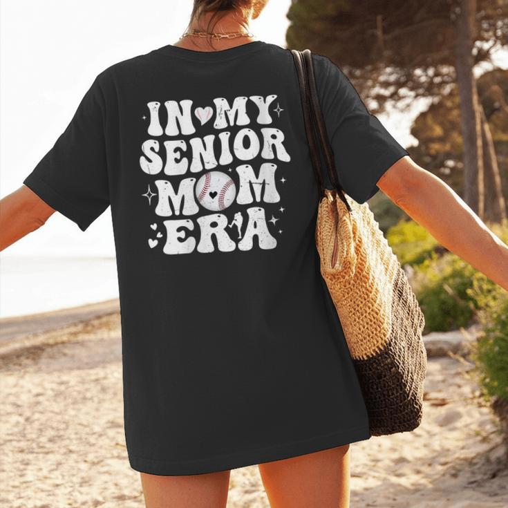 In My Senior Mom Era Class Of 2024 Groovy Baseball Mom Life Women's T-Shirt Back Print In My Senior Mom Era Class Of 2024 Groovy Baseball Mom Life Women's T-Shirt Back Print