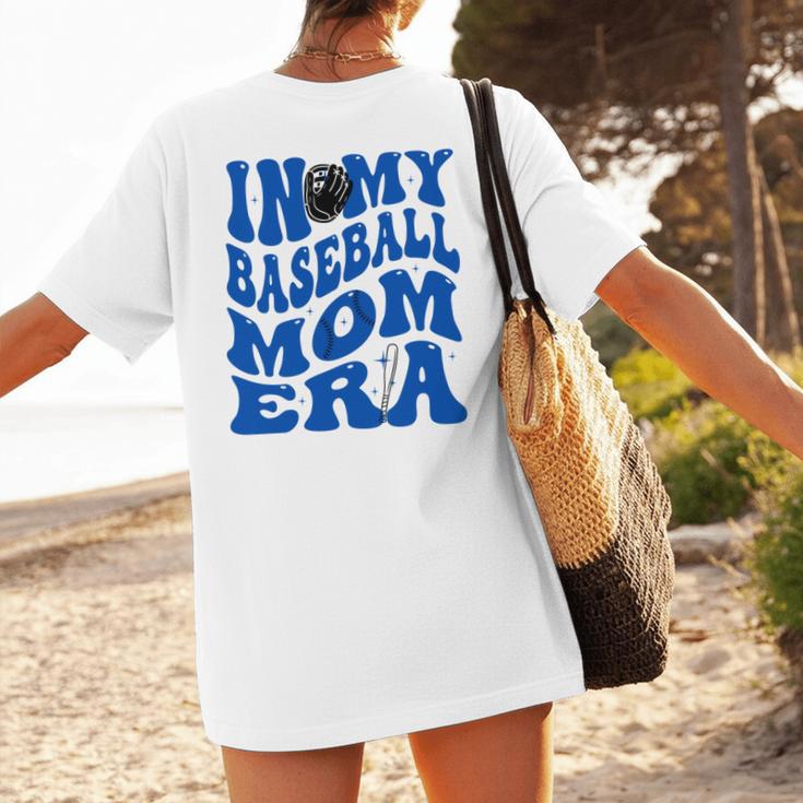 In My Baseball Mom Ear Blue Women's T-Shirt Back Print In My Baseball Mom Ear Blue Women's T-Shirt Back Print