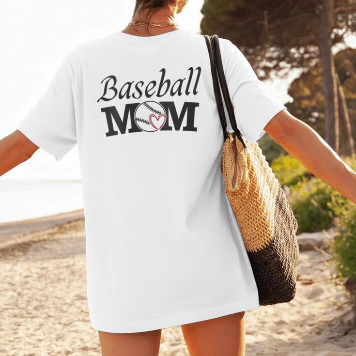 Baseball Mom Mother`s Day Women's T-Shirt Back Print Baseball Mom Mother`s Day Women's T-Shirt Back Print