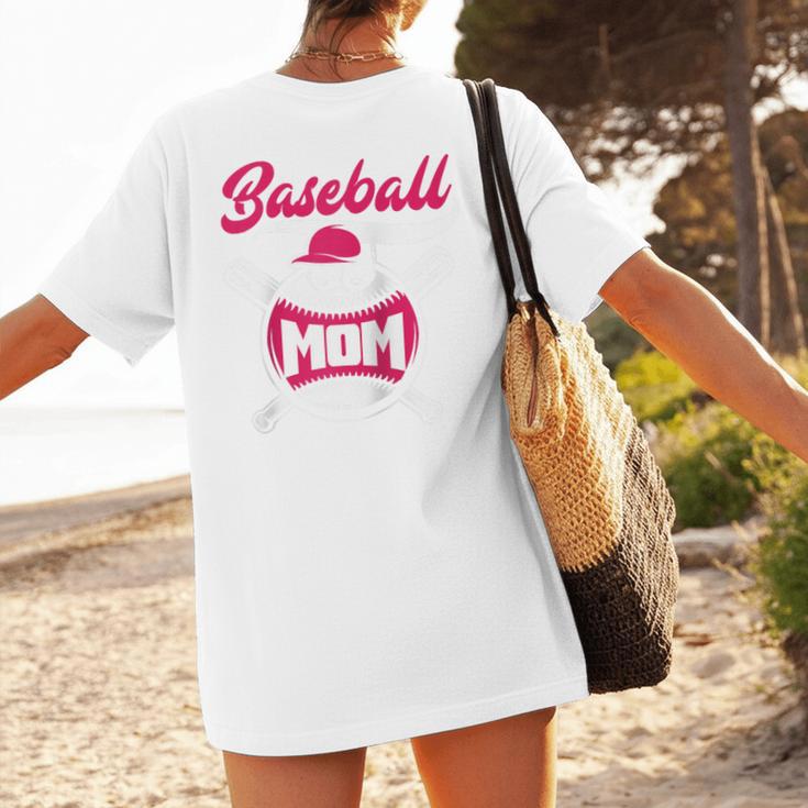 Baseball Mom Raglan Baseball Tee Women's T-Shirt Back Print Baseball Mom Raglan Baseball Tee Women's T-Shirt Back Print