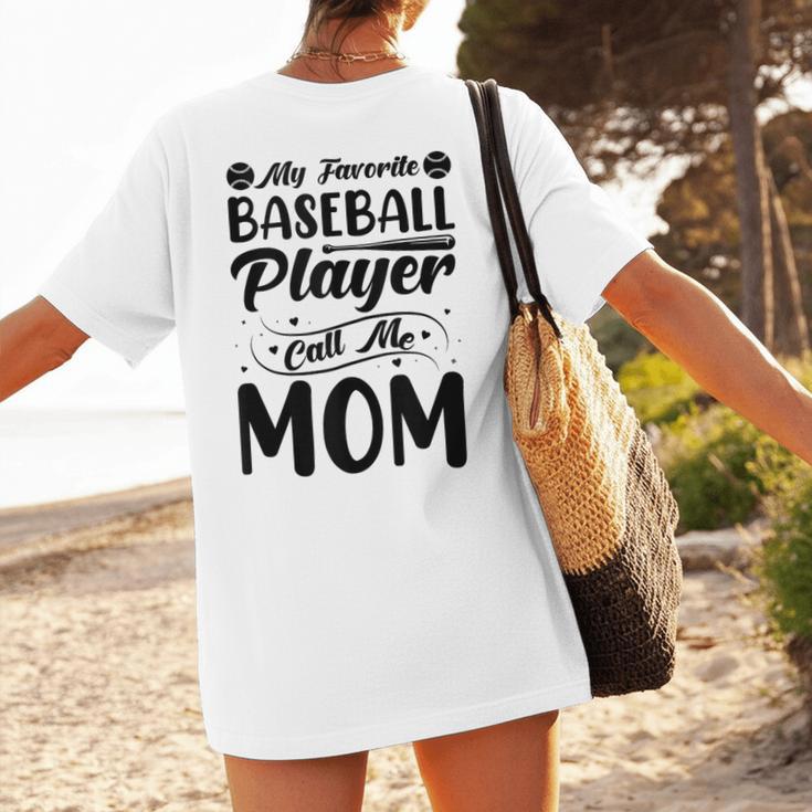 Baseball Mom Women Girls Daughter Mother Baseball Player Women's T-Shirt Back Print Baseball Mom Women Girls Daughter Mother Baseball Player Women's T-Shirt Back Print