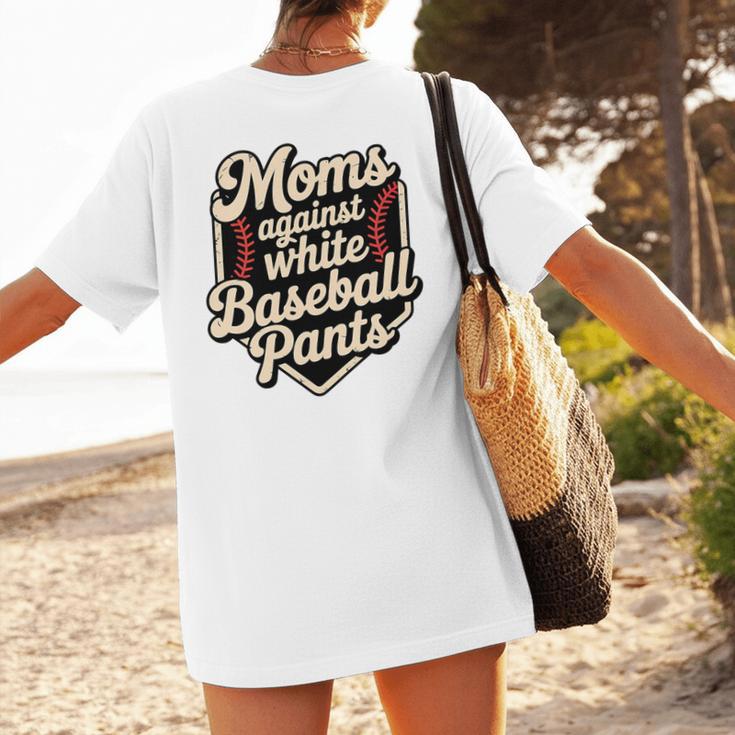 Moms Against Baseball Pants Baseball Mom Premium Tri-Blend Women's T-Shirt Back Print