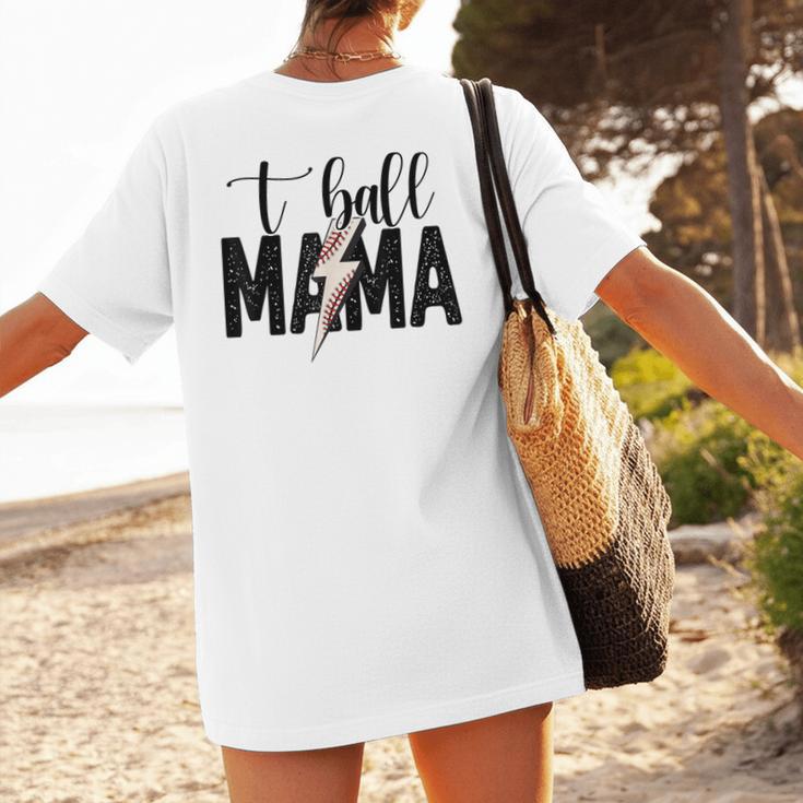 T-Ball Mama Baseball Mama Baseball Mom Women's T-Shirt Back Print T-Ball Mama Baseball Mama Baseball Mom Women's T-Shirt Back Print