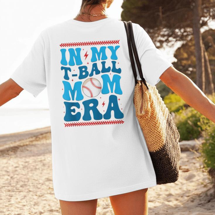 In My T-Ball Mom Era Baseball Mom Groovy Mother's Day Raglan Baseball Tee Women's T-Shirt Back Print In My T-Ball Mom Era Baseball Mom Groovy Mother's Day Raglan Baseball Tee Women's T-Shirt Back Print