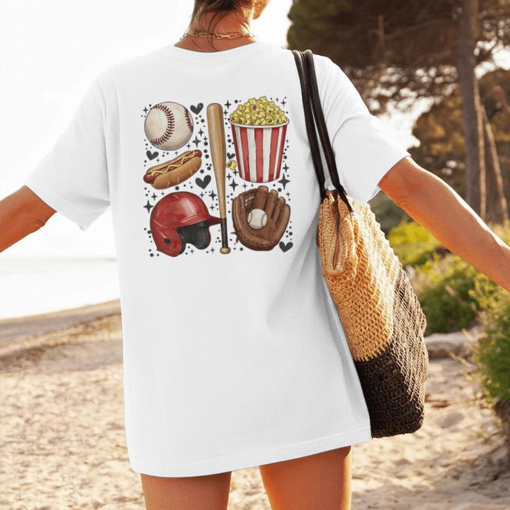 Tis The Season Baseball Mom Game Day Cheering Sports Lover Women's T-Shirt Back Print Tis The Season Baseball Mom Game Day Cheering Sports Lover Women's T-Shirt Back Print