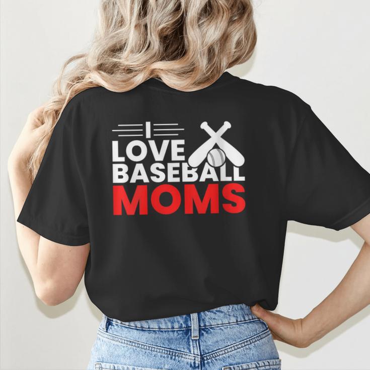 Baseball I Love Baseball Moms Women's T-Shirt Back Print Baseball I Love Baseball Moms Women's T-Shirt Back Print