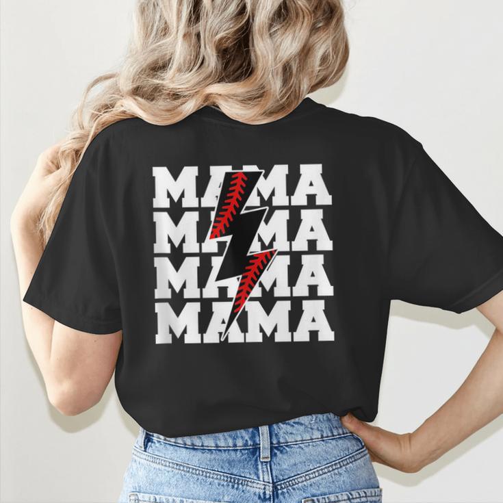 Baseball Mama Baseball Mom Women's T-Shirt Back Print