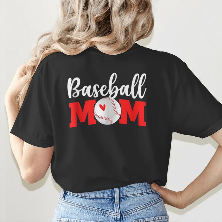 Baseball Mom Cute Letter Print Women Cute Mother's Day Women's T-Shirt Back Print