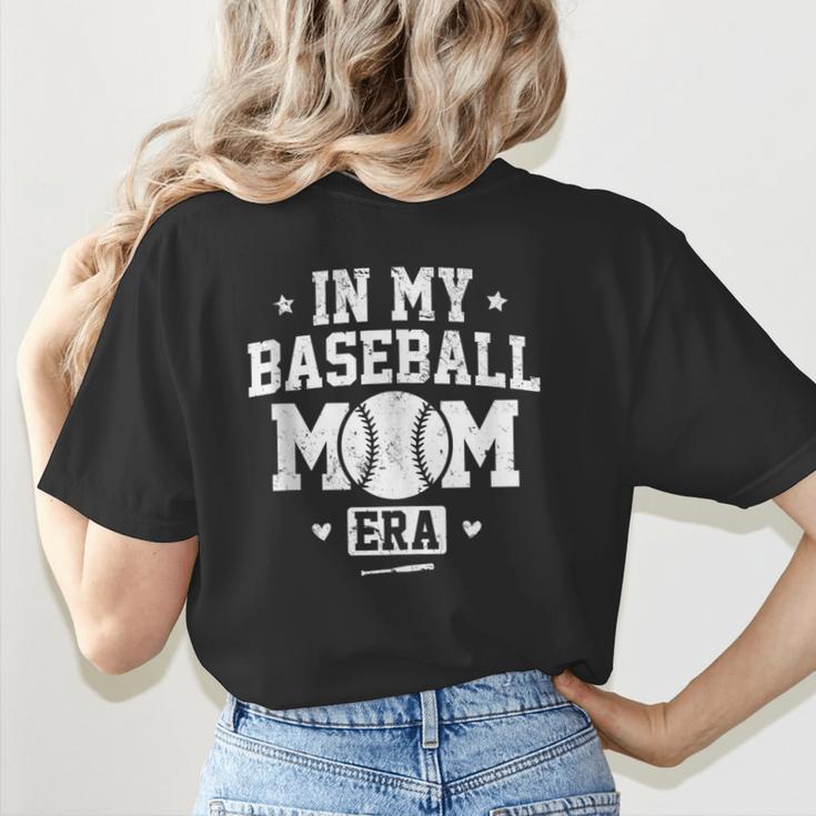 In My Baseball Mom Era Cool Mommy Women's T-Shirt Back Print
