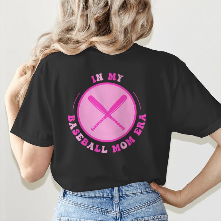 In My Baseball Mom Era Retro Game Day Mom Era 2 Sides Women's T-Shirt Back Print In My Baseball Mom Era Retro Game Day Mom Era 2 Sides Women's T-Shirt Back Print