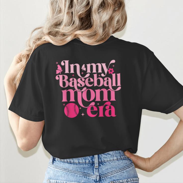 In My Baseball Mom Era Retro Mom Life Mother's Day 2024 Women's T-Shirt Back Print