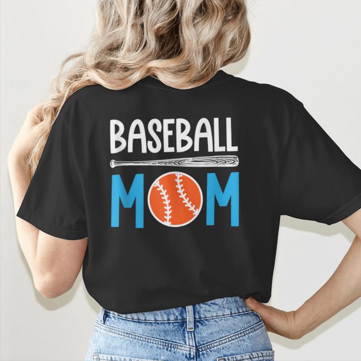 Baseball Mom Leopard Print Baseball Mama Women Mother's Day Women's T-Shirt Back Print Baseball Mom Leopard Print Baseball Mama Women Mother's Day Women's T-Shirt Back Print