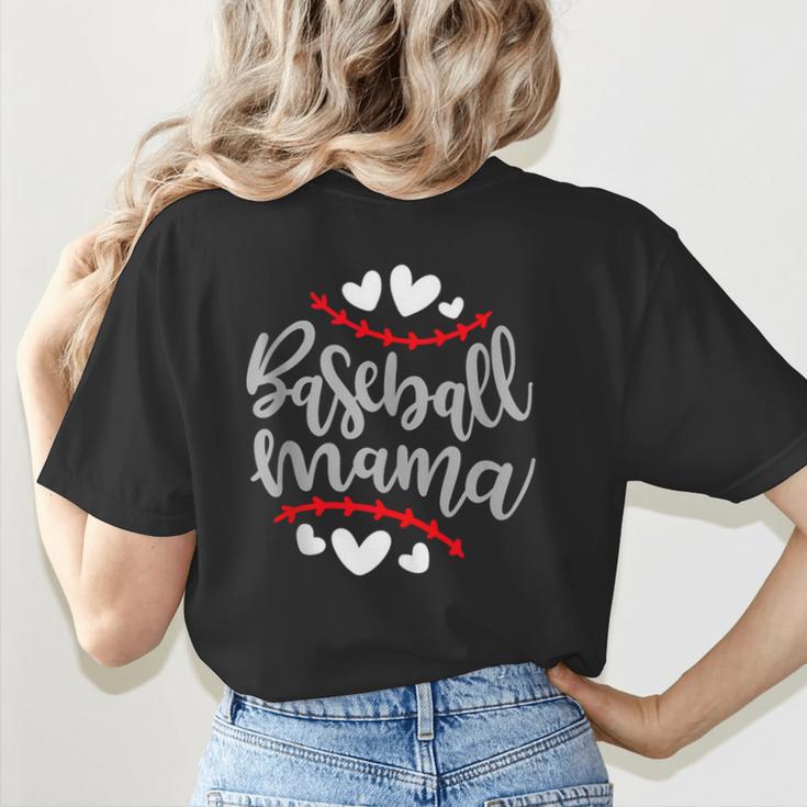 Baseball Mom Mama Women's T-Shirt Back Print
