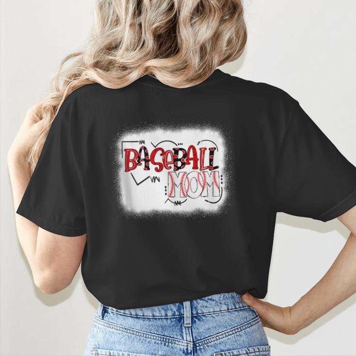 Baseball Mom Mommy Baseball Player Women's T-Shirt Back Print Baseball Mom Mommy Baseball Player Women's T-Shirt Back Print