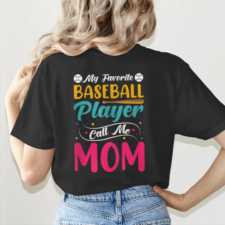 Baseball Mom Quote Vintage Retro Baseball Saying Women's T-Shirt Back Print