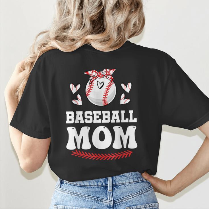 Baseball Mom Shirt Mama Women Baseball Shirt For Women's T-Shirt Back Print Baseball Mom Shirt Mama Women Baseball Shirt For Women's T-Shirt Back Print