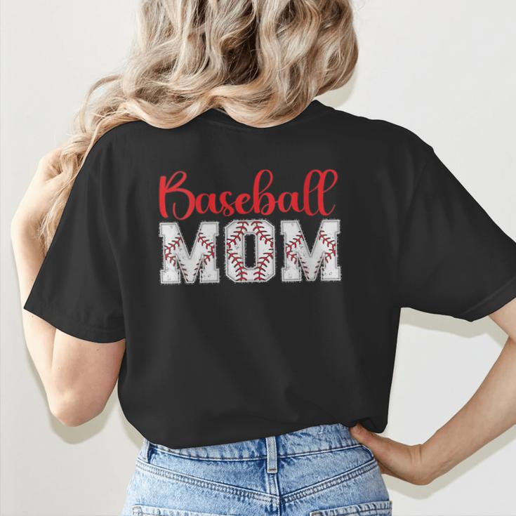 Baseball Mom Sporty Humor Women's T-Shirt Back Print Baseball Mom Sporty Humor Women's T-Shirt Back Print