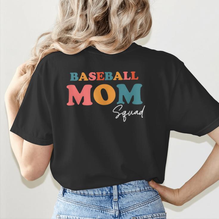 Baseball Mom Squad Boho Cute Back To School Ball Mom Women's T-Shirt Back Print Baseball Mom Squad Boho Cute Back To School Ball Mom Women's T-Shirt Back Print