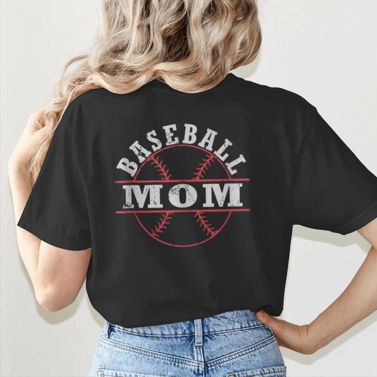 Baseball Mom For Women Women's T-Shirt Back Print Baseball Mom For Women Women's T-Shirt Back Print