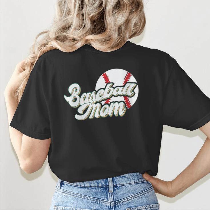 Baseball Mom's Favorite Game Day Women's T-Shirt Back Print Baseball Mom's Favorite Game Day Women's T-Shirt Back Print