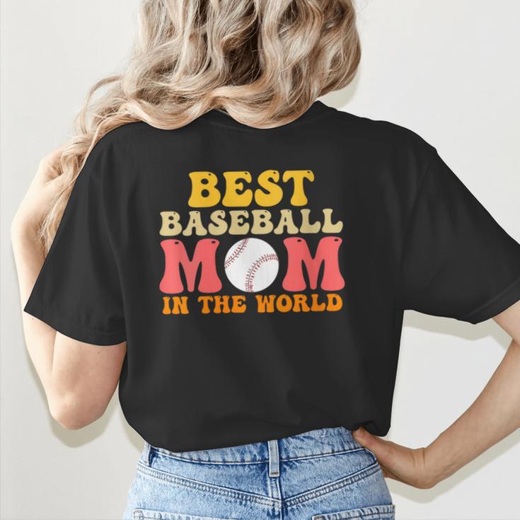 Best Baseball Mom In The World Baseball Women's T-Shirt Back Print