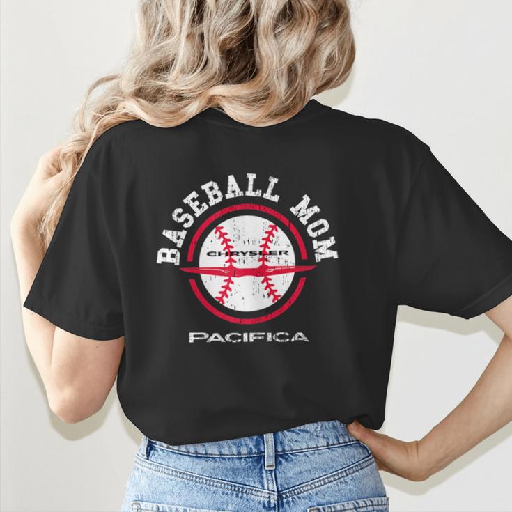 Chrysler Pacifica Baseball Mom Women's T-Shirt Back Print Chrysler Pacifica Baseball Mom Women's T-Shirt Back Print