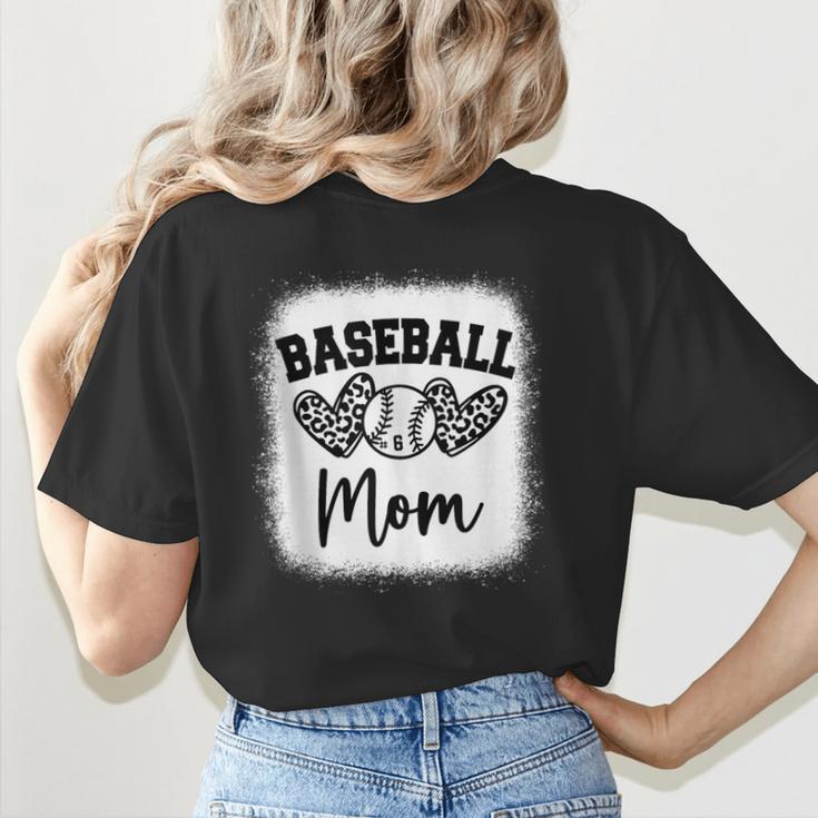 Custom Baseball Mom Number 6 Heart For Mom Women's T-Shirt Back Print
