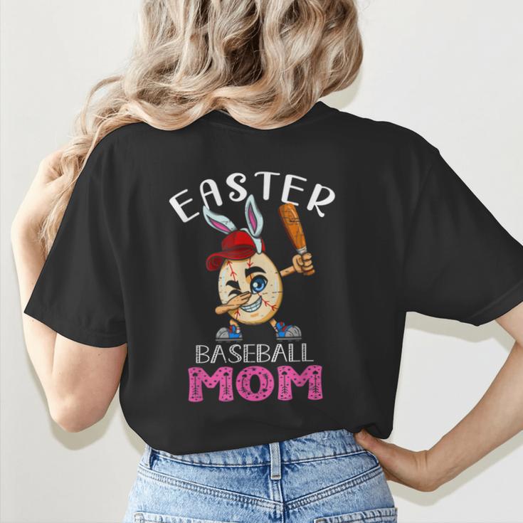 Dabbing Easter Baseball Mom Mother's Day Bunny Sunday Egg Women's T-Shirt Back Print Dabbing Easter Baseball Mom Mother's Day Bunny Sunday Egg Women's T-Shirt Back Print
