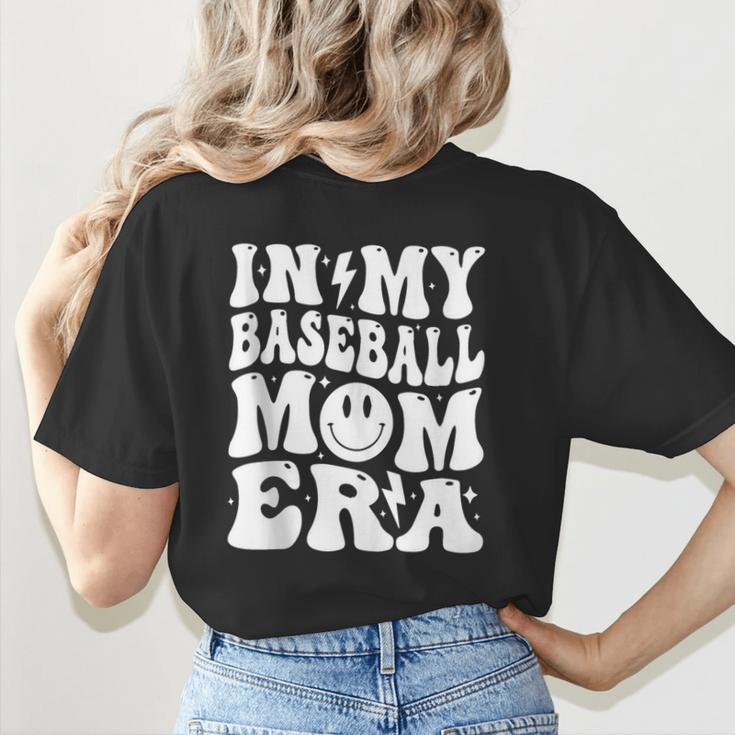 Family Mama In My Baseball Mom Era Women's T-Shirt Back Print Family Mama In My Baseball Mom Era Women's T-Shirt Back Print