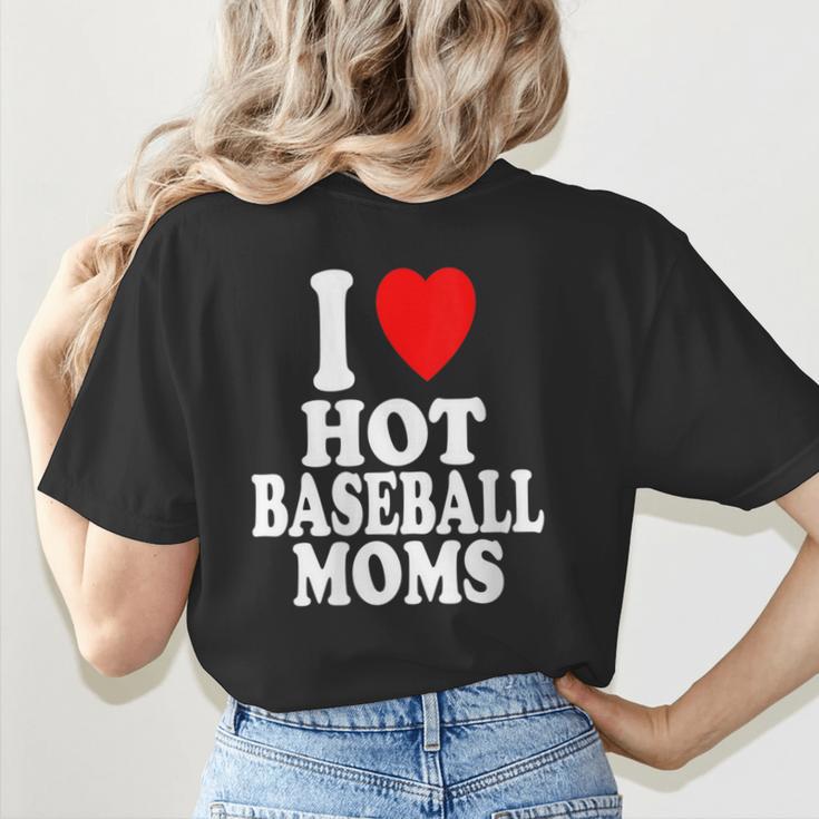 I Heart Love Hot Baseball Moms MILF Cougar Older Woman Women's T-Shirt Back Print