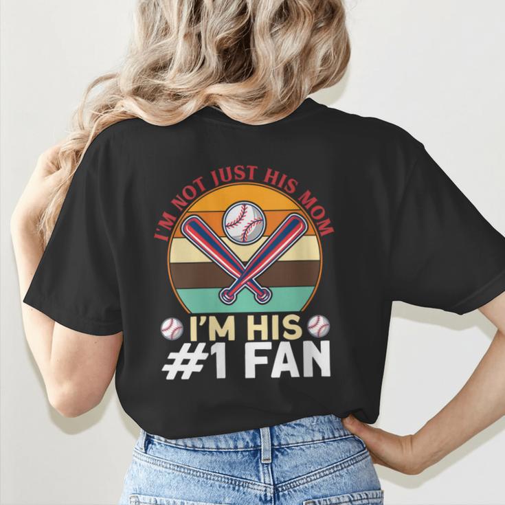 I'm Not Just His Mom Baseball Moms Baseball Mothers Women's T-Shirt Back Print I'm Not Just His Mom Baseball Moms Baseball Mothers Women's T-Shirt Back Print