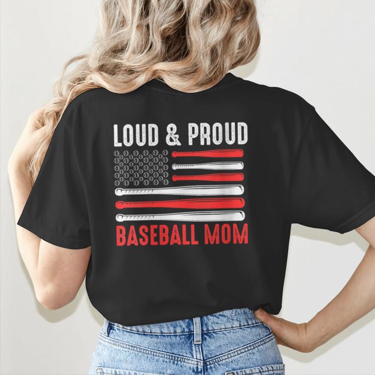 Loud & Proud Baseball Mom Sport Women's T-Shirt Back Print Loud & Proud Baseball Mom Sport Women's T-Shirt Back Print