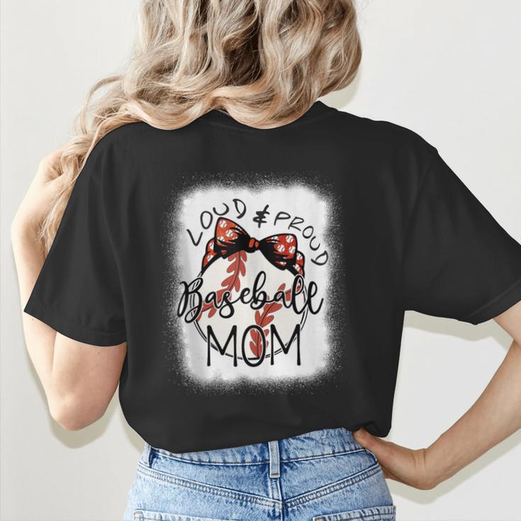Loud Proud Baseball Mom Mommy Women's T-Shirt Back Print