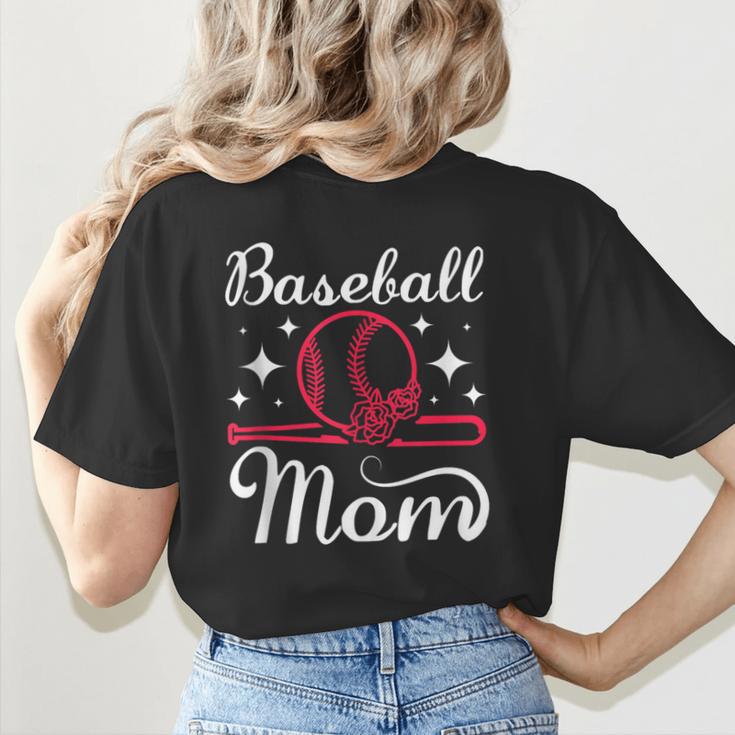 Mommy Baseball Mom Women's T-Shirt Back Print Mommy Baseball Mom Women's T-Shirt Back Print