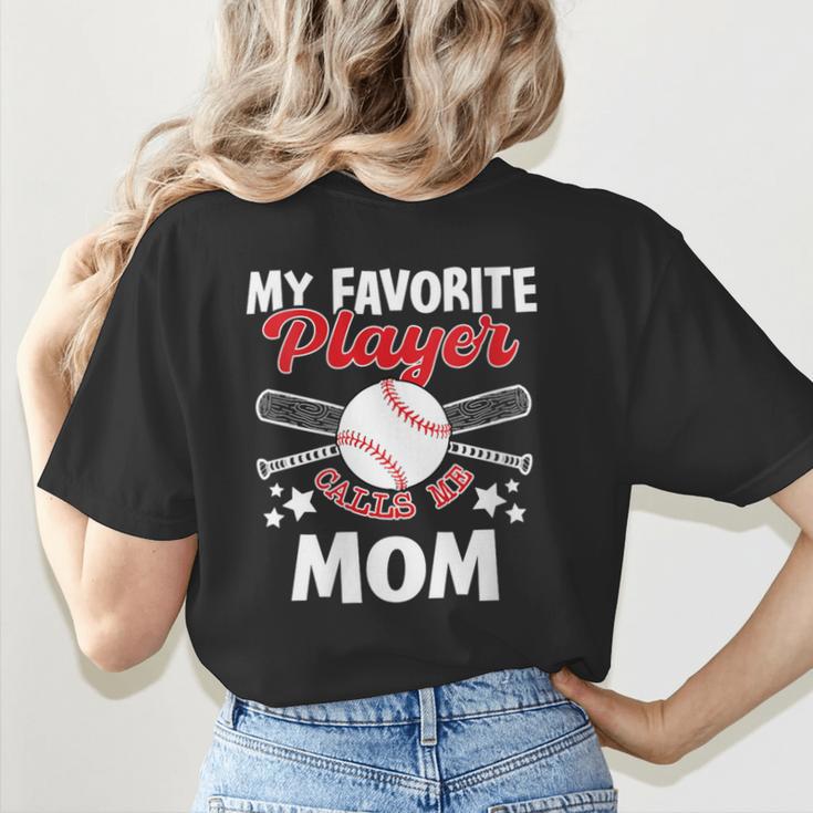 Mother's Day Baseball Mom Women's T-Shirt Back Print Mother's Day Baseball Mom Women's T-Shirt Back Print