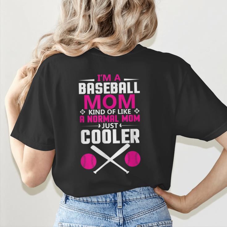 Self Expression Cool Baseball Mom Positive Thinking Women's T-Shirt Back Print