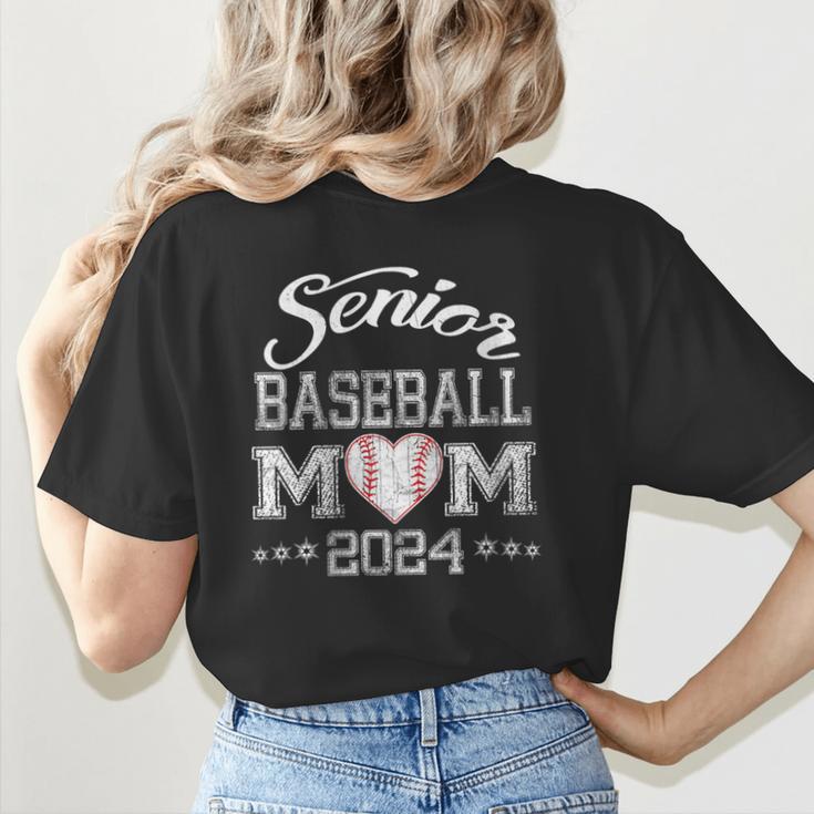 Senior Baseball Mom 2024 Class Of 2024 Graduation Women's T-Shirt Back Print Senior Baseball Mom 2024 Class Of 2024 Graduation Women's T-Shirt Back Print