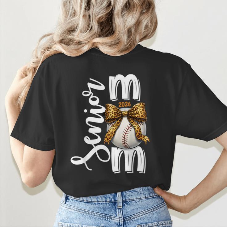 Senior Baseball Mom Class Of 2026 Player Graduation Grad Women's T-Shirt Back Print