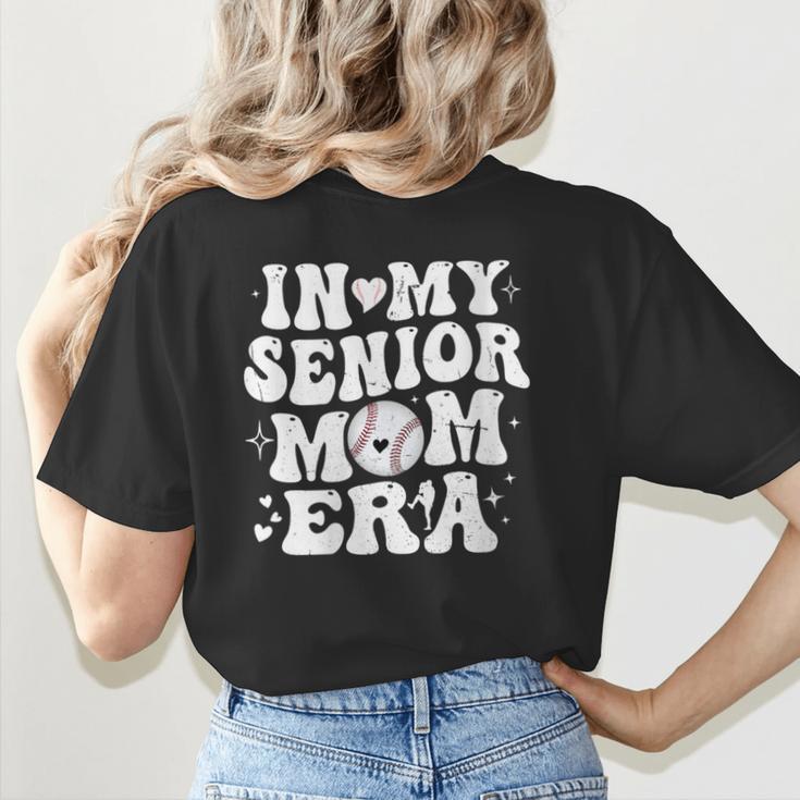 In My Senior Mom Era Class Of 2024 Groovy Baseball Mom Life Women's T-Shirt Back Print In My Senior Mom Era Class Of 2024 Groovy Baseball Mom Life Women's T-Shirt Back Print