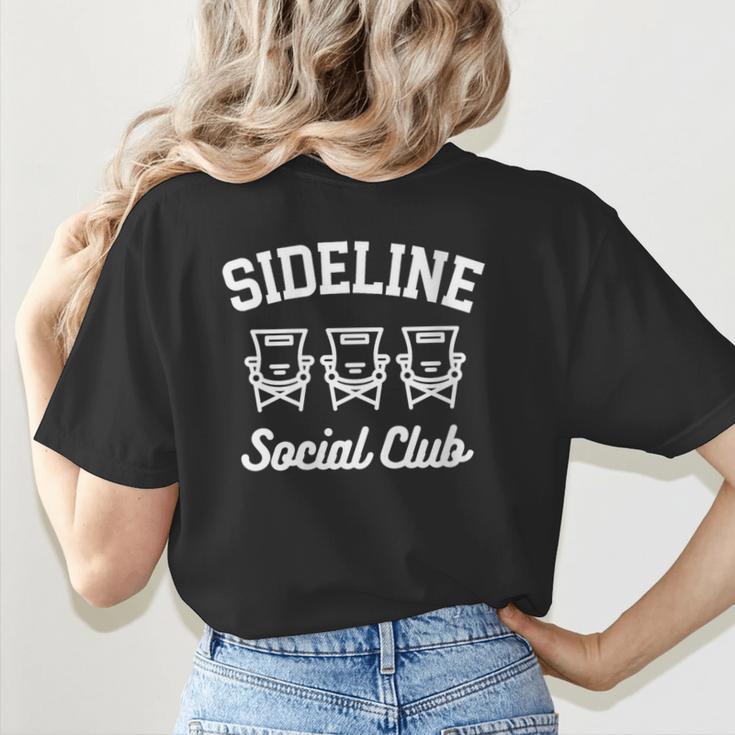 Sideline Social Club Baseball Mom 2024 Mother's Day Women's T-Shirt Back Print Sideline Social Club Baseball Mom 2024 Mother's Day Women's T-Shirt Back Print