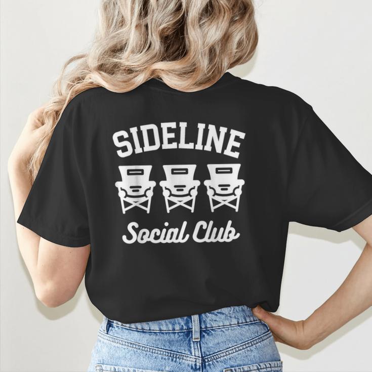 Sideline Social Club Baseball Mom Shirt Women's T-Shirt Back Print