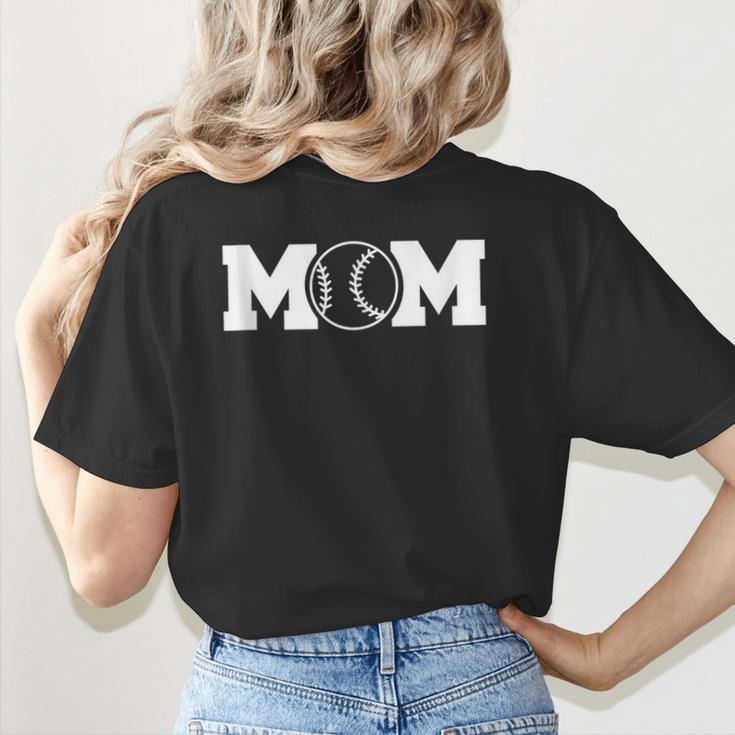 Women Baseball Mom Women's T-Shirt Back Print Women Baseball Mom Women's T-Shirt Back Print