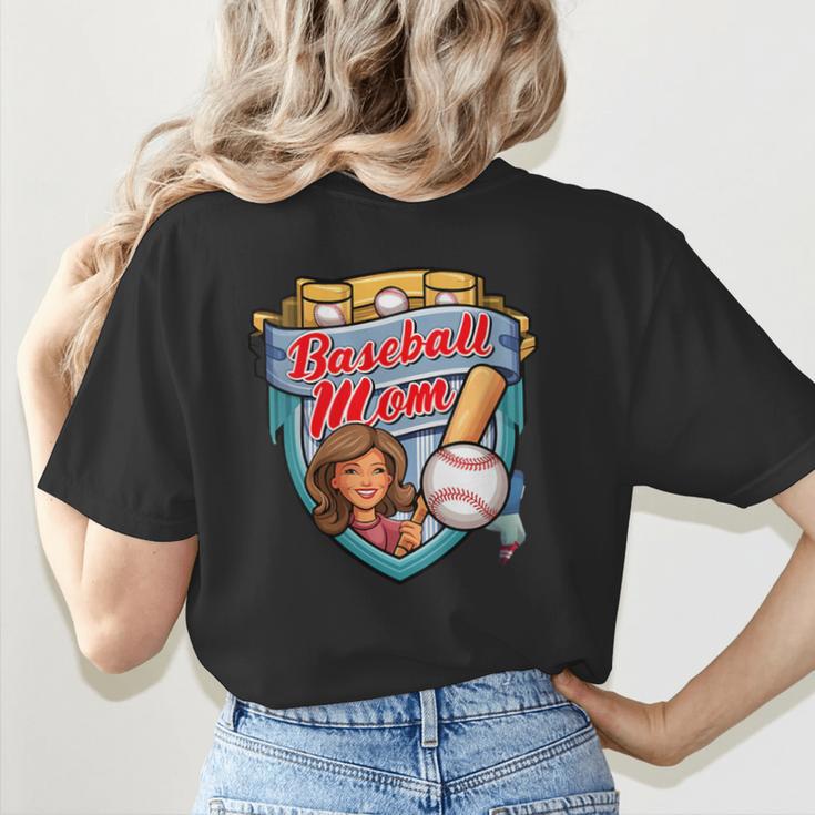 Womens Baseball Mom Mama Mother's In My Baseball Mom Era Women's T-Shirt Back Print Womens Baseball Mom Mama Mother's In My Baseball Mom Era Women's T-Shirt Back Print