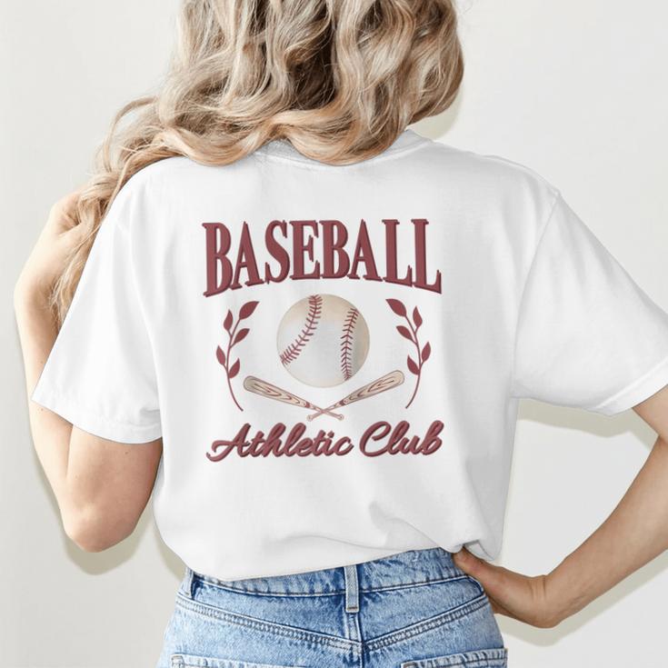 Baseball Athletic Social Club Baseball Mom Trendy Baseball Raglan Baseball Tee Women's T-Shirt Back Print Baseball Athletic Social Club Baseball Mom Trendy Baseball Raglan Baseball Tee Women's T-Shirt Back Print
