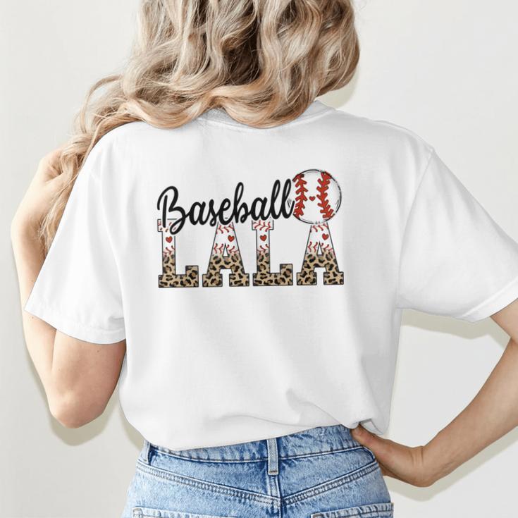 Baseball Lala Women BallPark Lala Baseball Mom Mother's Day Women's T-Shirt Back Print Baseball Lala Women BallPark Lala Baseball Mom Mother's Day Women's T-Shirt Back Print